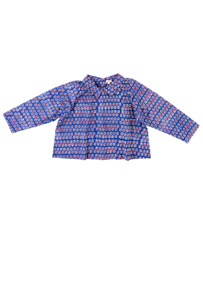 CLEO BLOUSE IN BLUE CORNFLOWER