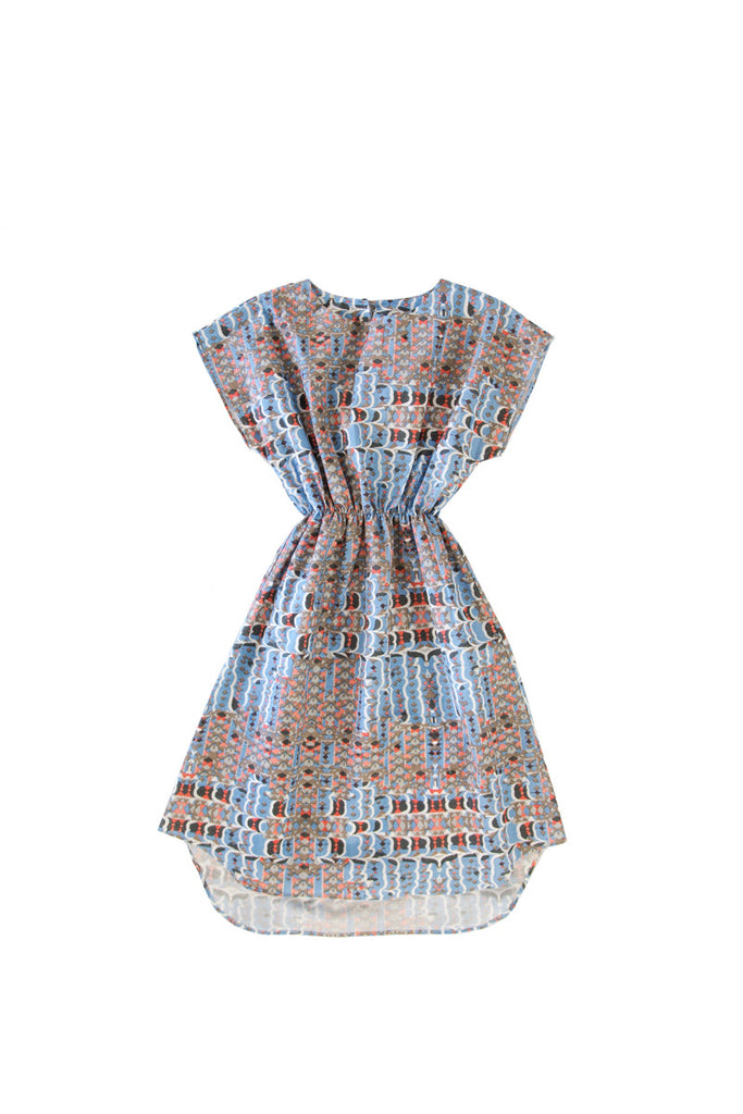 PILAR DRESS IN RIVER BLUE