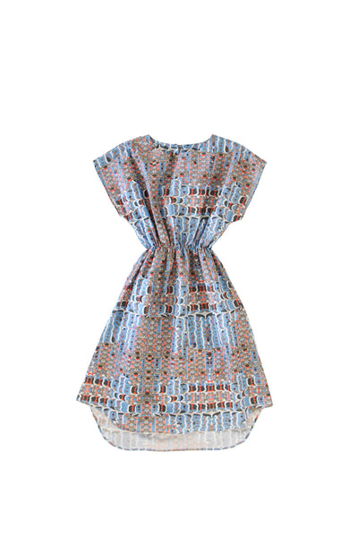 PILAR DRESS IN RIVER BLUE
