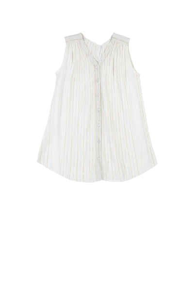 SERAFINA DRESS - STRIPE LUREX