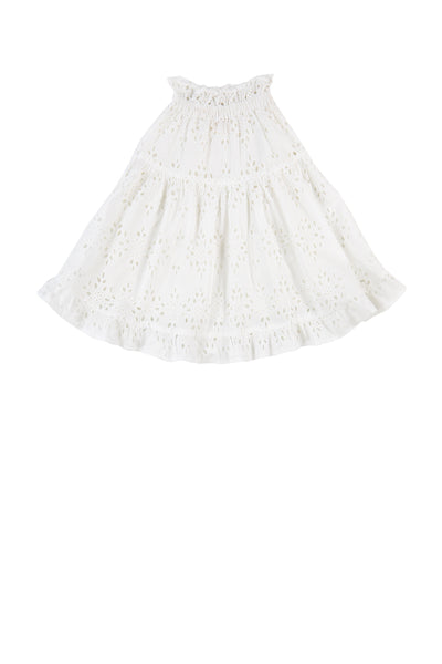 MIA SKIRT - WHITE EYELET