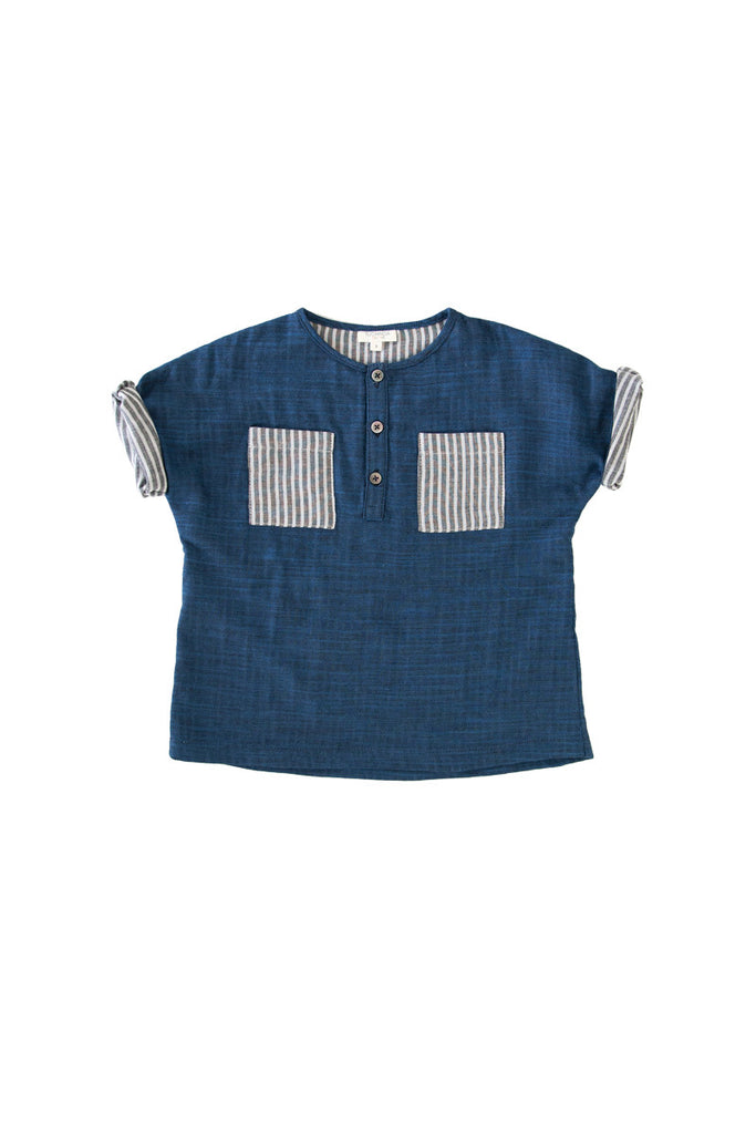 CEDRIC TUNIC IN INDIGO