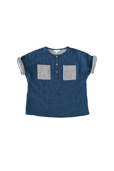 CEDRIC TUNIC IN INDIGO