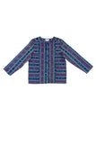 GABE TUNIC IN TEAL IKAT