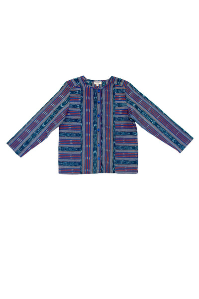 GABE TUNIC IN TEAL IKAT