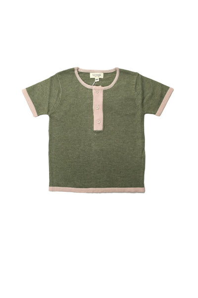 CAIUS SWEATER IN SOLID FOREST