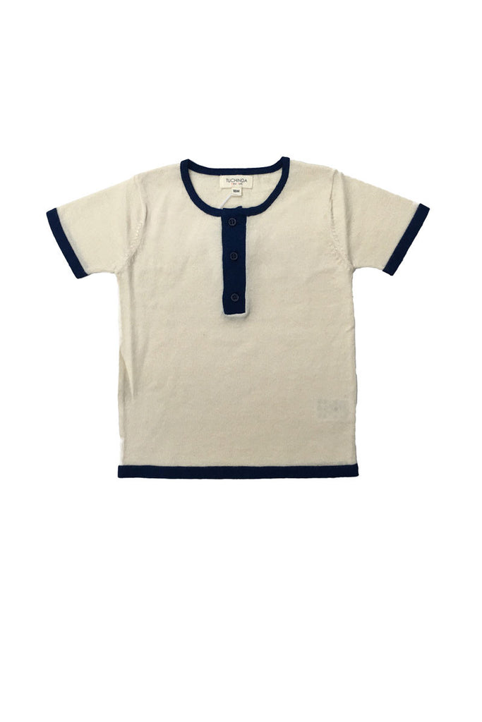 CHAZ SWEATER IN SOLID NAVY