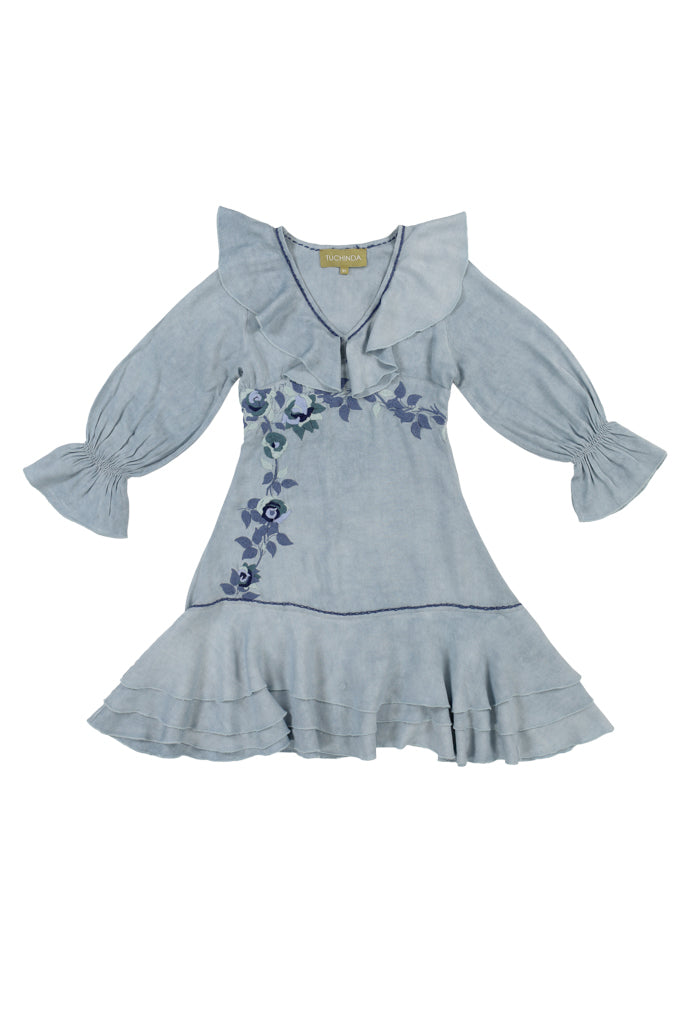 IONE DRESS - FADED INDIGO