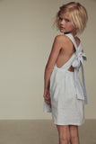 ISABEL DRESS IN BLUE STRIPES