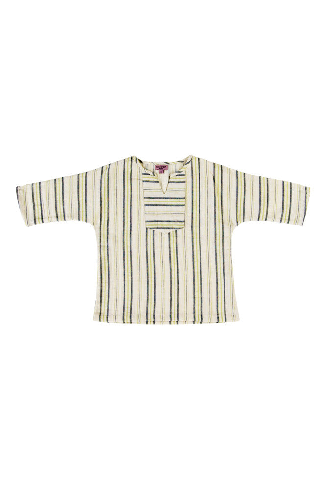 SANTIAGO SHIRT - GREEN STRIPE
